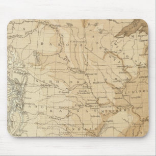 Tapis De Souris Croquis hypsomique américain