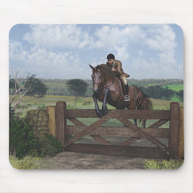 Tapis De Souris Cross Country - Chaudron Cheval Souris Pad (Devant)