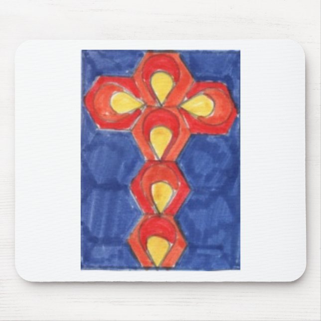 Tapis De Souris Cross Motif Mousepad (Devant)