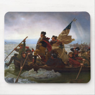 Tapis De Souris Crossing Delaware 1776 : Général George Washington