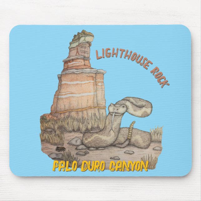 Tapis De Souris Crotale de Lighthouse Rock (Devant)