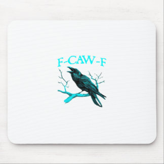 Tapis De Souris Crow F-Caw-F Funny Bird Retro