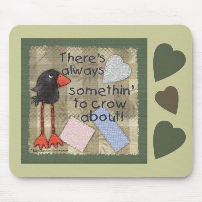 Tapis De Souris Crow-Somethin' à Crow (Devant)