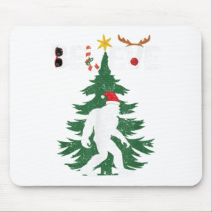 Tapis De Souris Croyez Bigfoot Sasquatch Yeti Santa Hat Noël