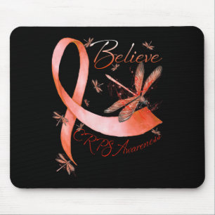 Tapis De Souris Croyez que CRPS Sensibilisation Orange Ruban Lov