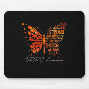 Tapis De Souris CRPS Beurre orange ruban à ruban orange sensibilis
