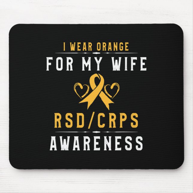 Tapis De Souris Crpsrsd Sensibilisation Orange Ribbon Tee Don Pour (Devant)