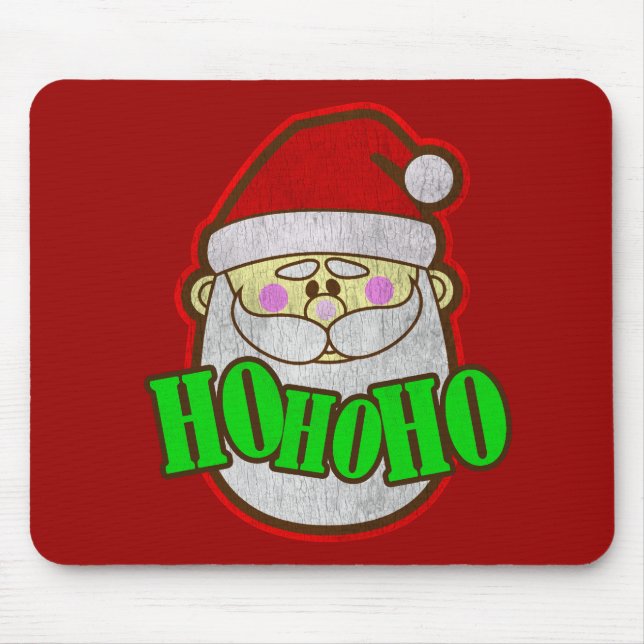 Tapis De Souris Cru de Père Noël (Devant)