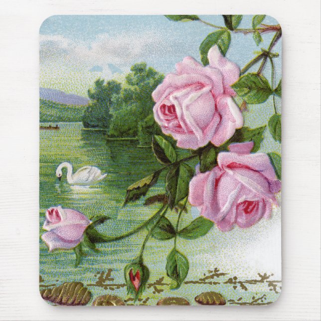 Tapis De Souris Cru floral (Devant)