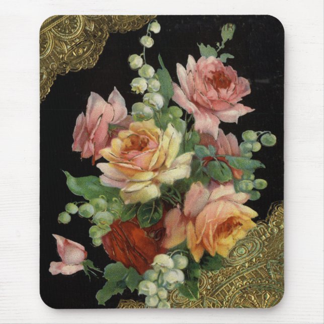 Tapis De Souris Cru floral (Devant)