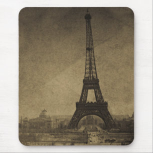 Tapis De Souris Cru Stereoview de Tour Eiffel