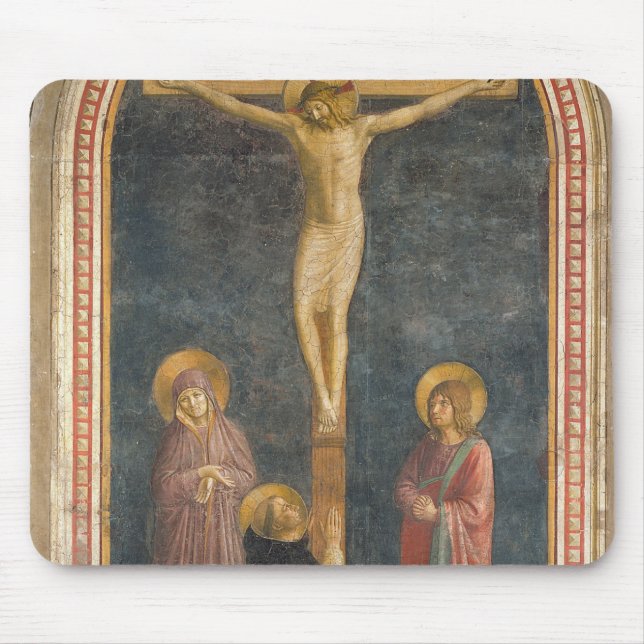 Tapis De Souris Crucifixion avec la Vierge, solides solubles. John (Devant)