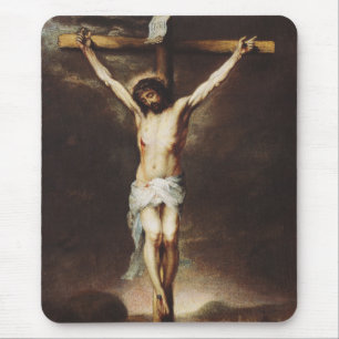 Tapis De Souris Crucifixion par Bartolome Esteban Murillo