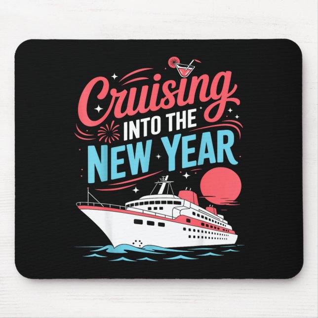 Tapis De Souris Cruising Into The New Year Trocal Holiday Travel V (Devant)