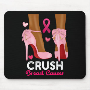 Tapis De Souris Crush Cancer Du Sein En Octobre Nous Portons Rose