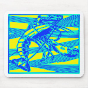 Tapis De Souris Crustacé bleu d'océan du Maine de homard