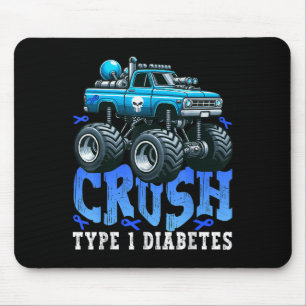 Tapis De Souris Cruyde 1 Sensibilisation au diabète T1d Monstre di