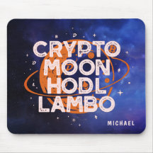 Crypto Moon Hodl Lambo Space Personalized