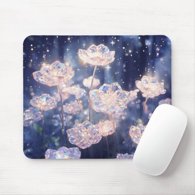 Tapis De Souris Crystal Bloom (Avec souris)