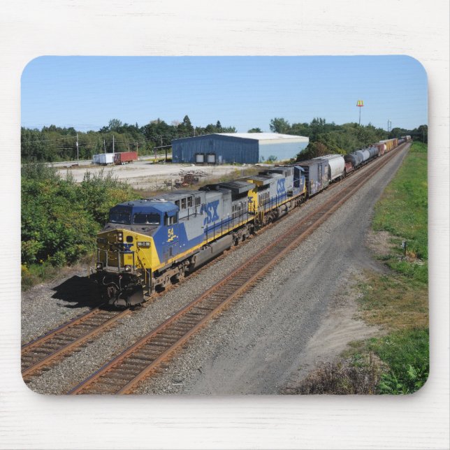 Tapis De Souris CSX 54 en tête Westbound CSX Q351 (Devant)