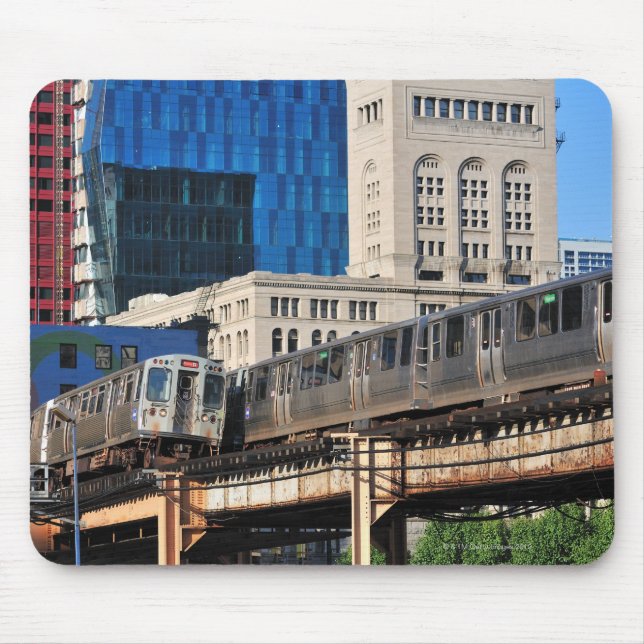 Tapis De Souris CTA rapid transit Orange Line and Green Line (Devant)