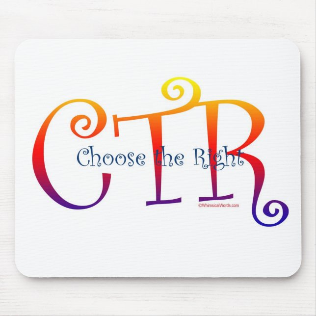 TAPIS DE SOURIS CTR-CHOOSE LA DROITE (Devant)