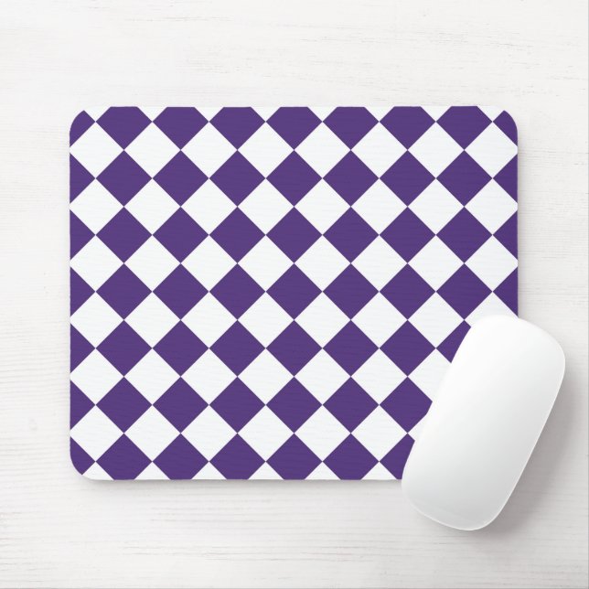 Tapis De Souris Cubes blancs et violets (Avec souris)