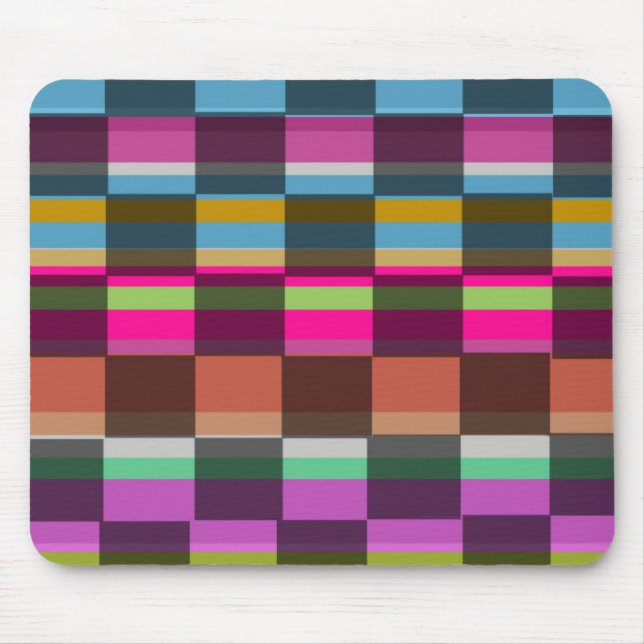 Tapis De Souris Cubes colorés (Devant)