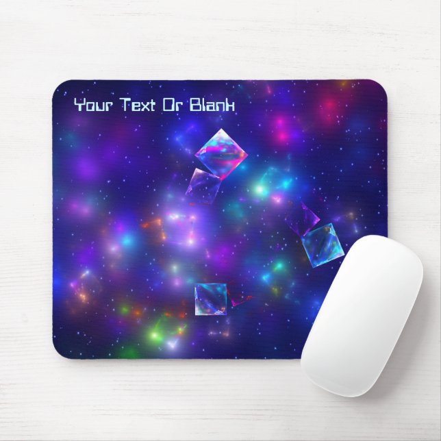 Tapis De Souris Cubes cosmiques (Avec souris)