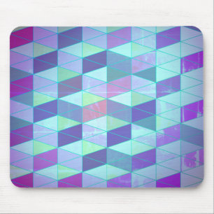 Tapis De Souris Cubes dans le motif géométrique de triangles