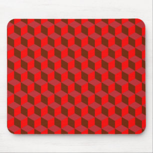 Tapis De Souris Cubes rouges