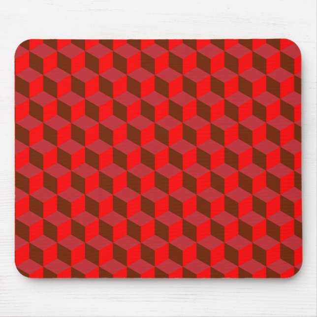 Tapis De Souris Cubes rouges (Devant)