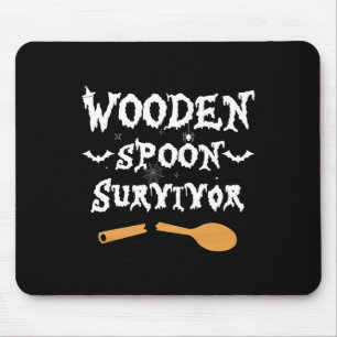 Tapis De Souris Cuillère en bois Survivant Drôle Costume Halloween