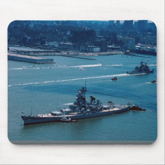 Tapis De Souris Cuirassé moderne, "USS Wisconsin", New York,
