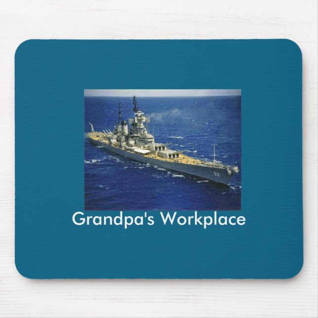 Tapis De Souris Cuirassé USS New Jersey  (Devant)