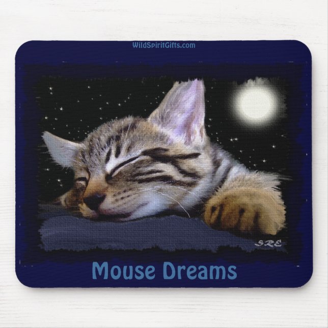 Tapis De Souris CUISINE DE DORMIER mignonne Amateur d'animaux Mous (Devant)