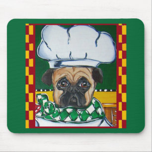 Tapis De Souris Cuisinier Irlandais Pug