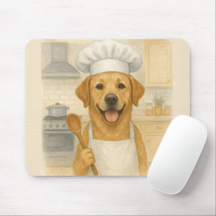 Tapis De Souris Cuisinier Retriever du Labrador Cuisine Maison Drô