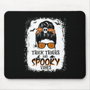 Tapis De Souris Cuisse Épaisse Et Vibes Éffrayantes Halloween Mess