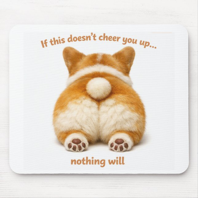 Tapis de souris cul de Corgi adorable  (Devant)