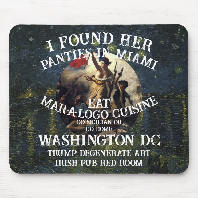 Tapis De Souris Culottes Trump Miami Église Catholique Blanche (Devant)