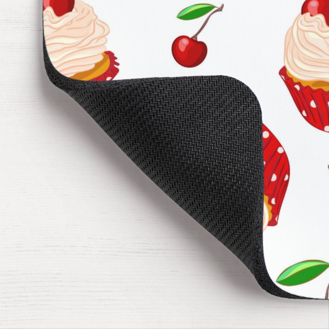 Tapis De Souris Cupcake avec cerises Motif (Coin)
