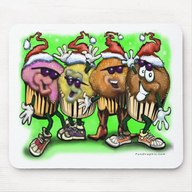 Tapis De Souris CupCake Noël (Devant)