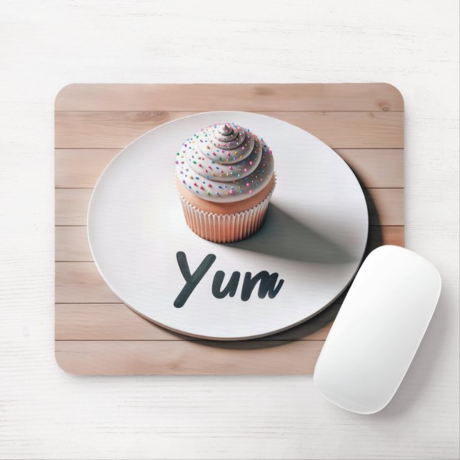 Tapis De Souris Cupcake Yum (Avec souris)