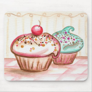 Tapis De Souris Cupcakes avec des arroses Mousepad