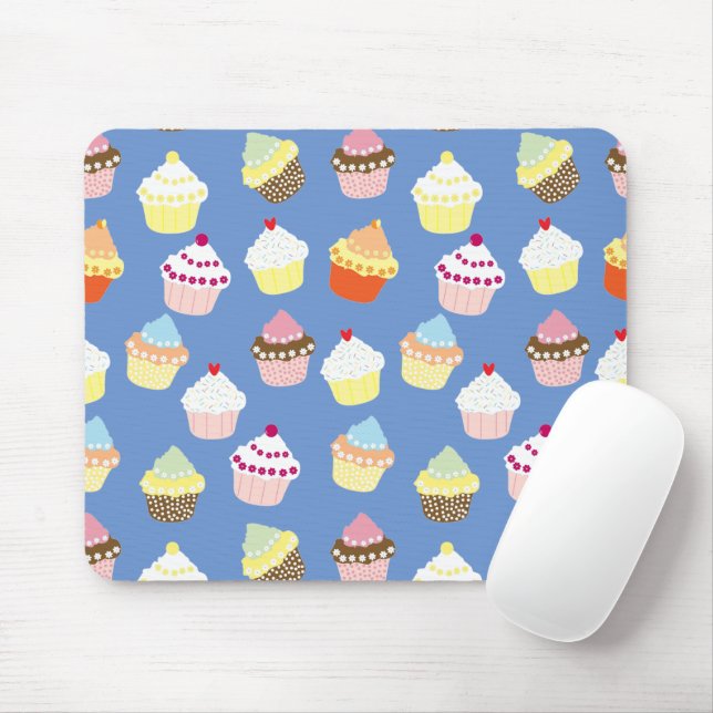 Tapis De Souris Cupcakes Delicious Decorated Birthday (Avec souris)