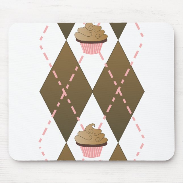 Tapis De Souris Cupcakes et Jacquard (Devant)
