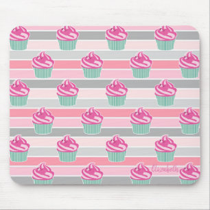 Tapis De Souris Cupcakes Mignons Adorables, Bandes - Personnalisé