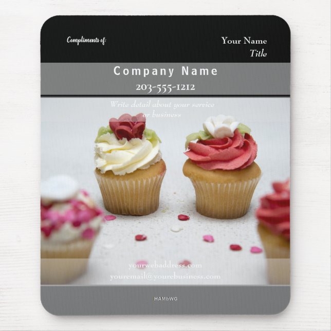Tapis De Souris Cupcakes Mousepad promotionnels - HAMbyWG (Devant)