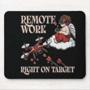 Tapis De Souris Cupid Remote Work, Valentine's Day
